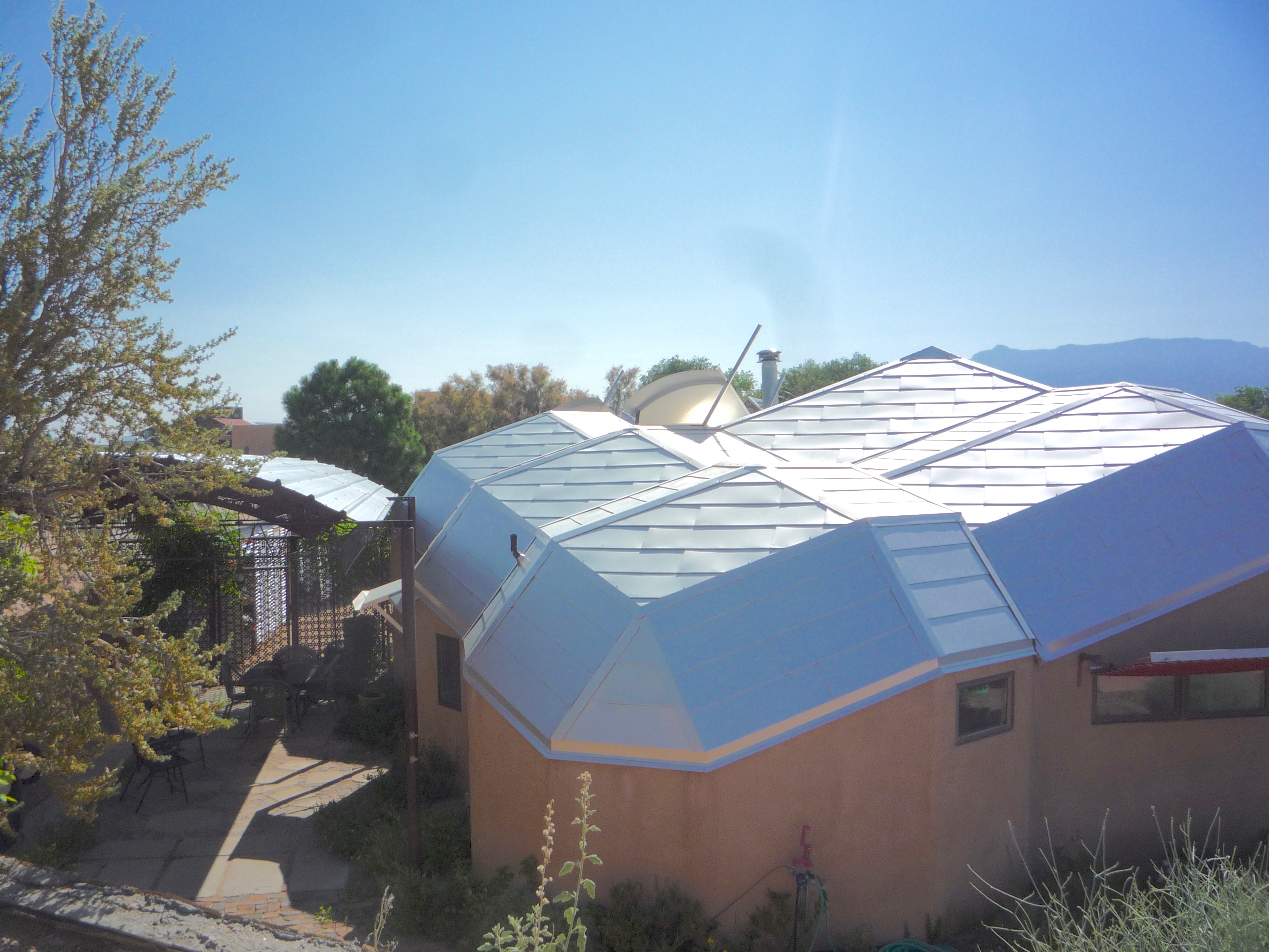 Baer House roof, June 2015