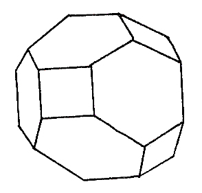 Figure 22: Associated zonohedron, truncated octahedron