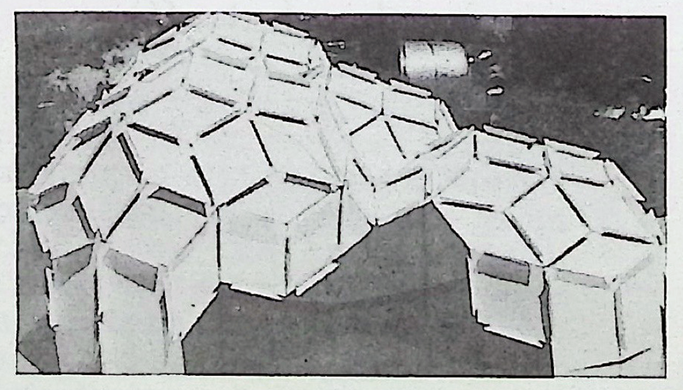 Figure 5: Construction of a Zome structure