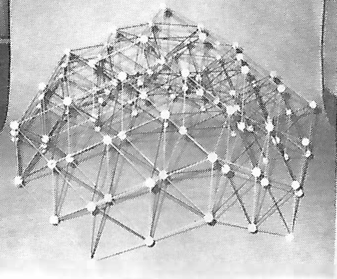 Figure 72: Six-zone truss covering the top half of triacontahedron